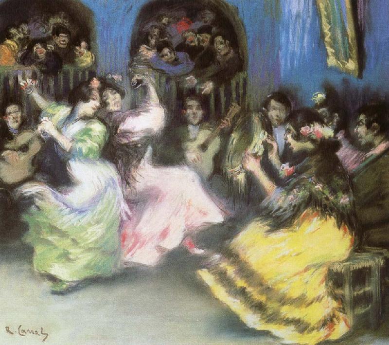 ralph vaughan willams spanish flamenco dancers Germany oil painting art